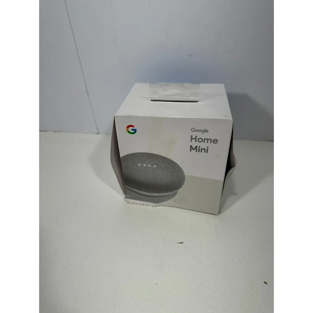 Google Home Mini 1st Gen Smart Speaker Chalk GA00210-US Model H0A with Box